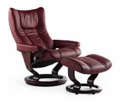 Ekornes Stressless Wing Recliner with Ottoman