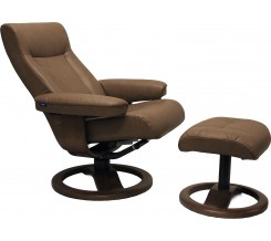 Hjellegjerde Fjords Scansit 110 Chair Cappuccino Leather with Walnut Base