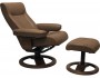 Hjellegjerde Fjords Scansit 110 Chair Cappuccino Leather with Walnut Base