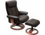 Hjellegjerde Fjords Scansit 110 Chair Havanna Leather with TeakBase